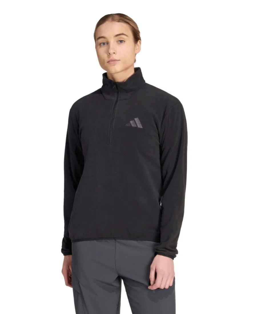 Женская флисовая куртка с полузастежкой-молнией, модель Terrex Multi Essentials adidas, Black