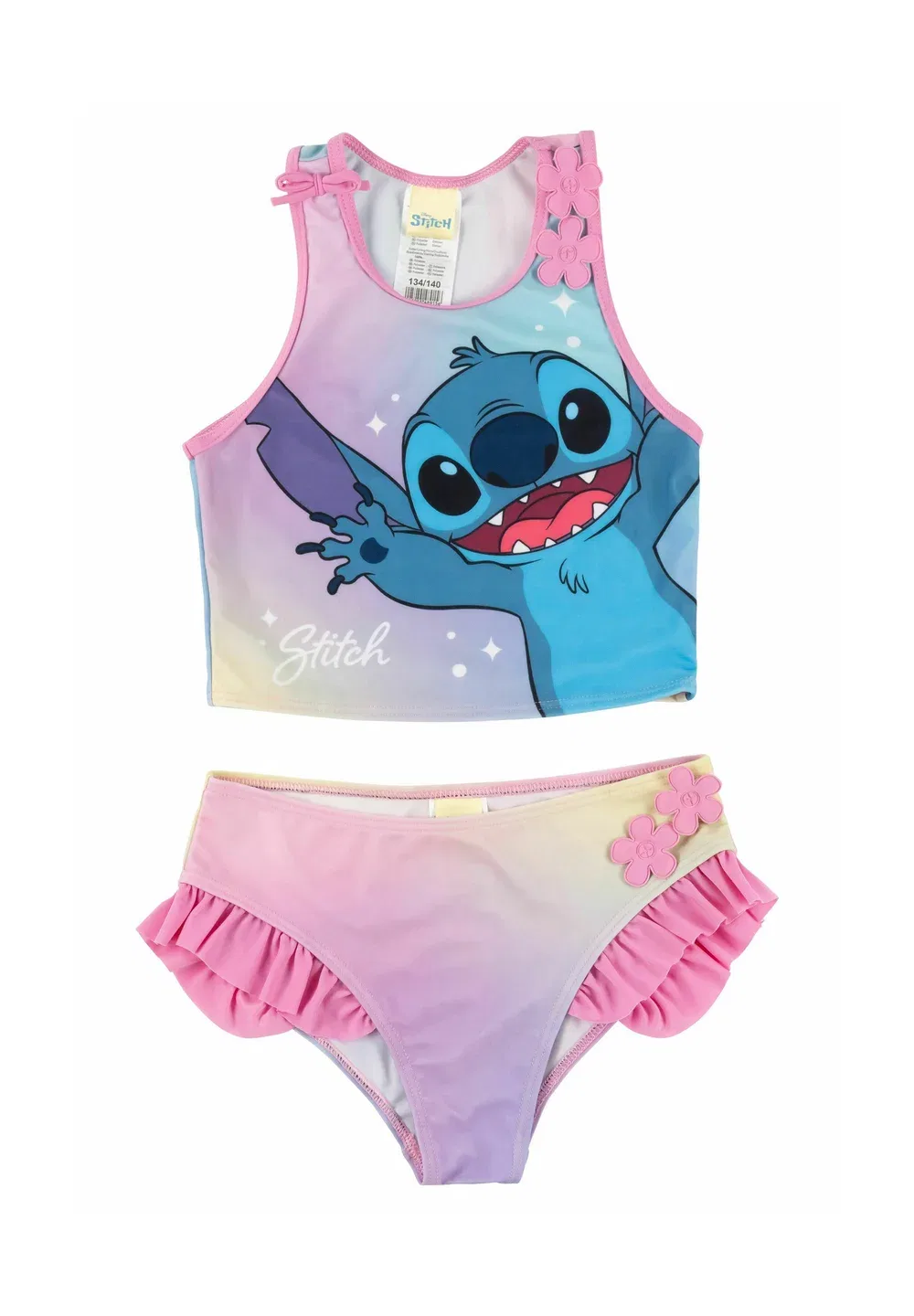 Лило Стич танкини badeanzug mit rüschen zweiteiler schwimmanzug комплект - бикини Disney, Rosa