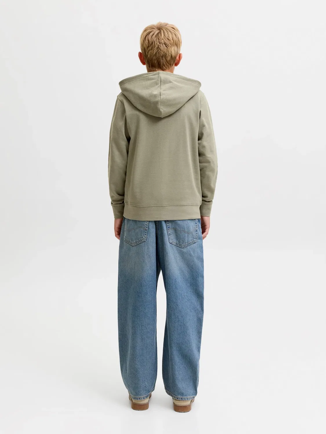 Худи с капюшоном Vetiver Jack & Jones Junior, зеленый — фото 3