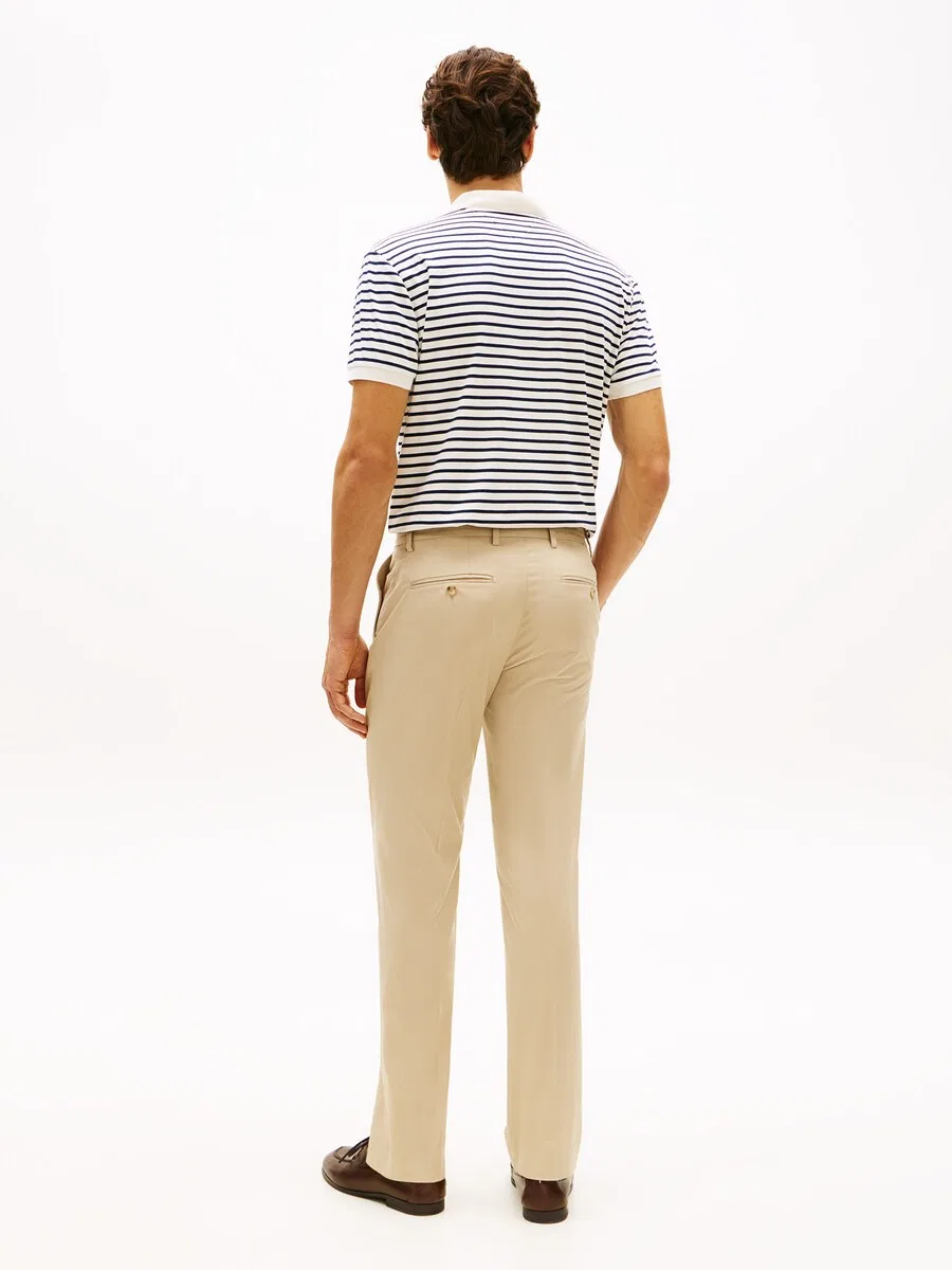 Брюки TOMMY HILFIGER Regular Pleated Pants 'Denton' бежевого цвета — фото 3