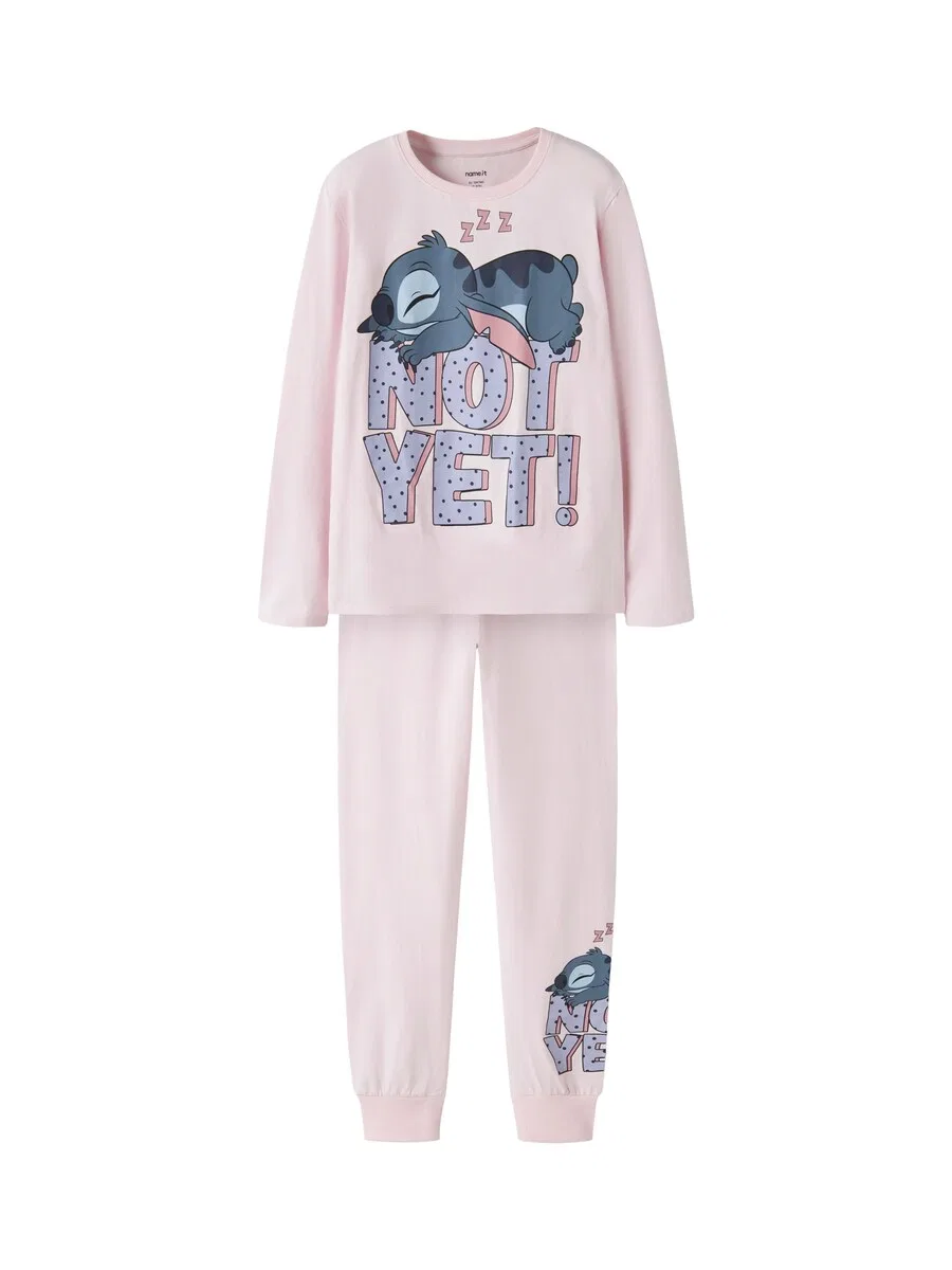 Пижама NAME IT 'NKFANDA STITCH' в розовом и светло-розовом цветах