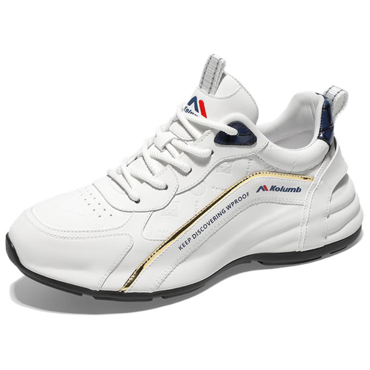 

KOLUMB Нескользящие Дышащие Низкие Повседневные Туфли Мужские, Белый (Размер Большемерит, Рекомендуется Взять На Размер Меньше)