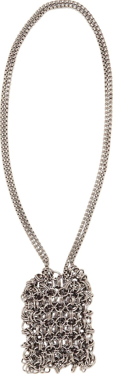 

Сумка GOAT Exclusive Martine Ali Chainmail Double Strap Bag In Gunmetal, серебряный