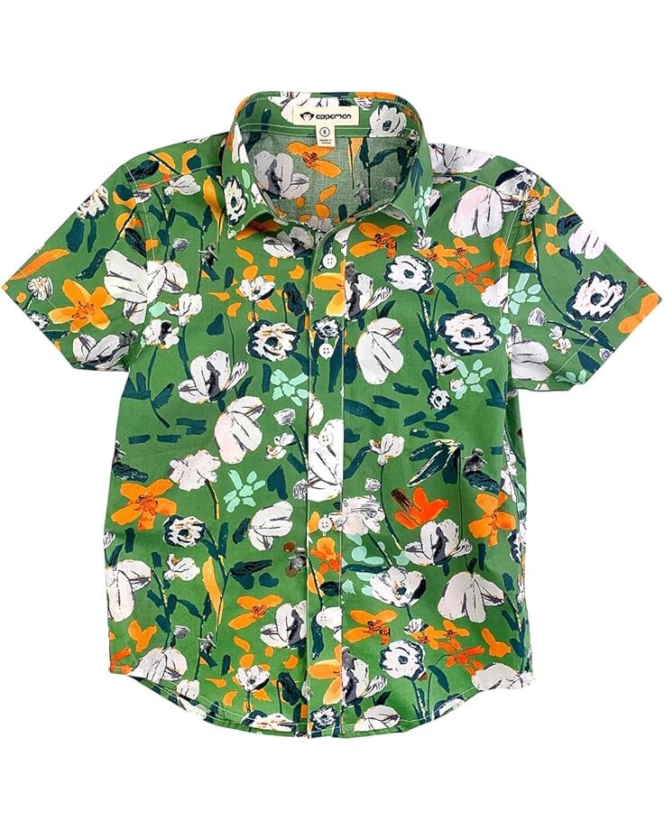 

Рубашка Appaman Kids Day Party Shirt, цвет Ivy Rose