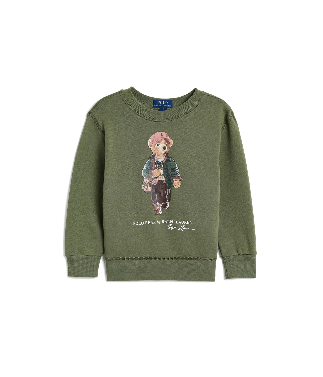 Флисовая толстовка Polo Bear (для малышей/детей младшего возраста) Polo Ralph Lauren Kids, Cruise Olive
