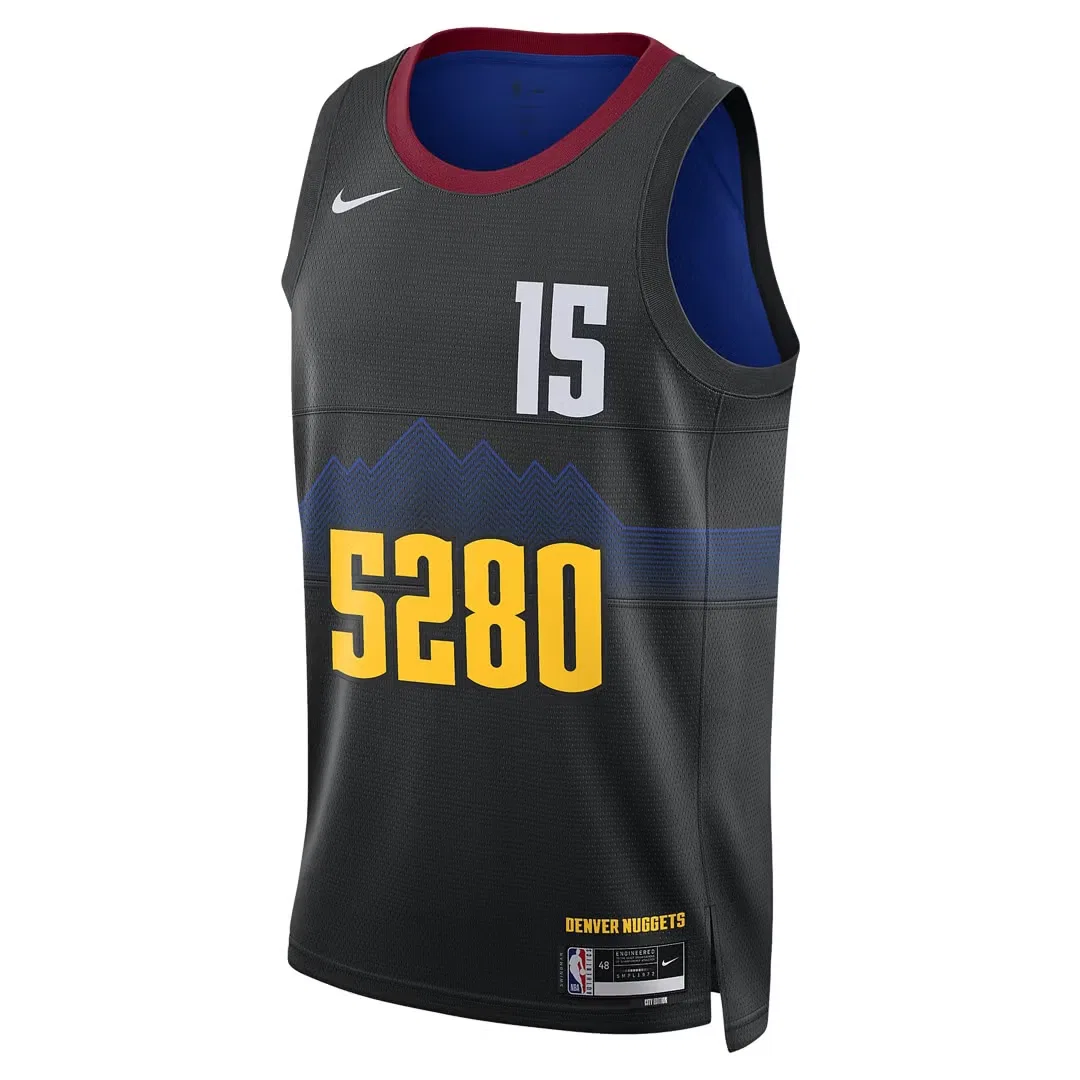 Джерси баскетбольное с принтом Swingman Nike, черный