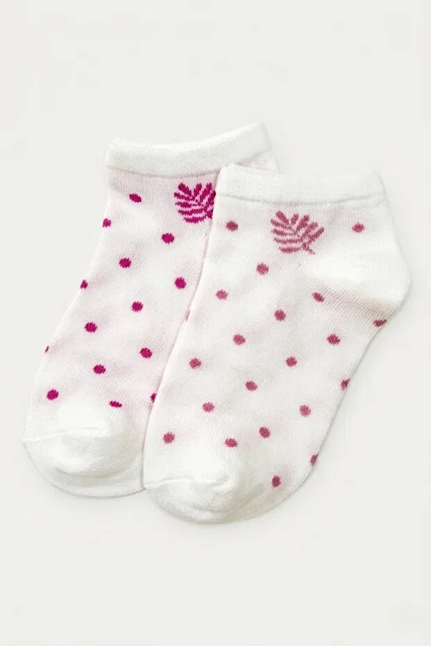 Детские носки-пинетки для девочек хлопковые комплект 2 шт Cocole Socks, Multicolor — фото 2