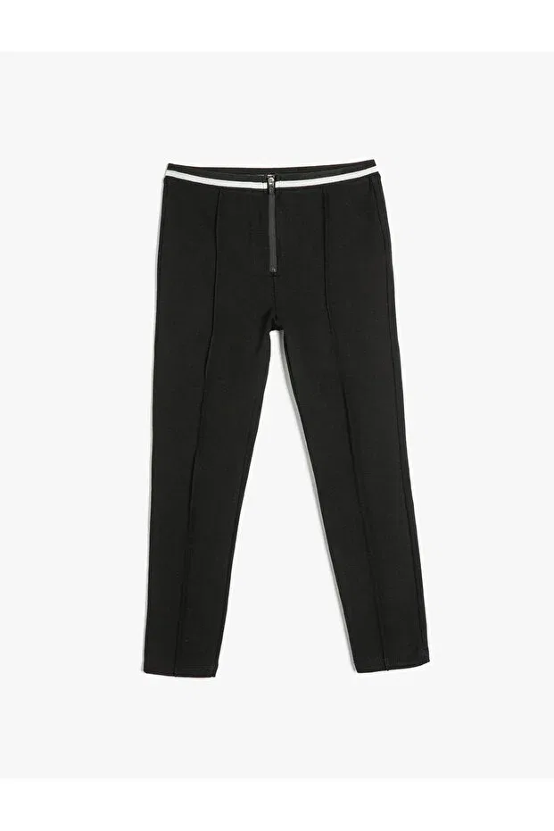 Детские леггинсы для девочек с эластичным поясом Koton, Black