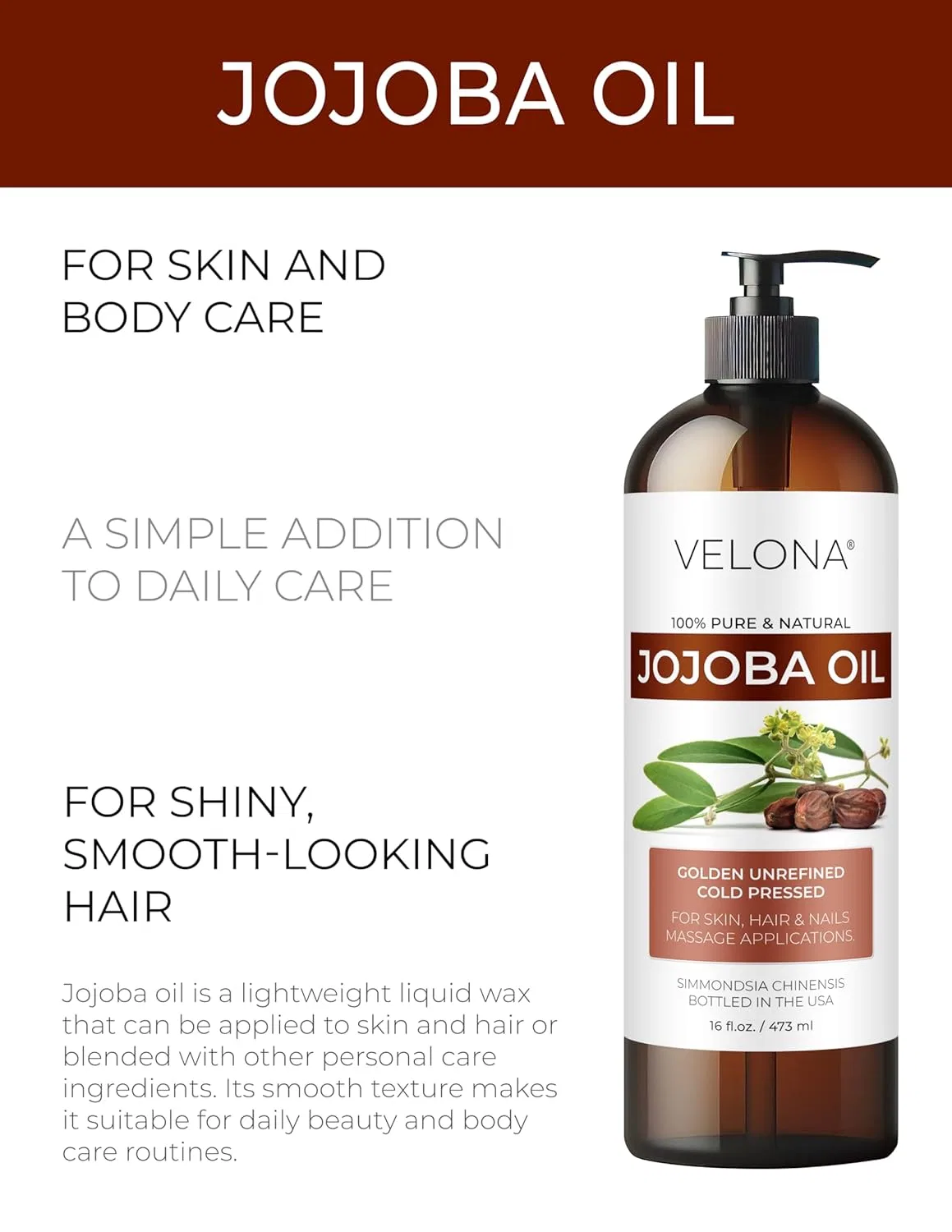 Масло Jojoba, velona, 100 мл, Goldfarben — фото 2