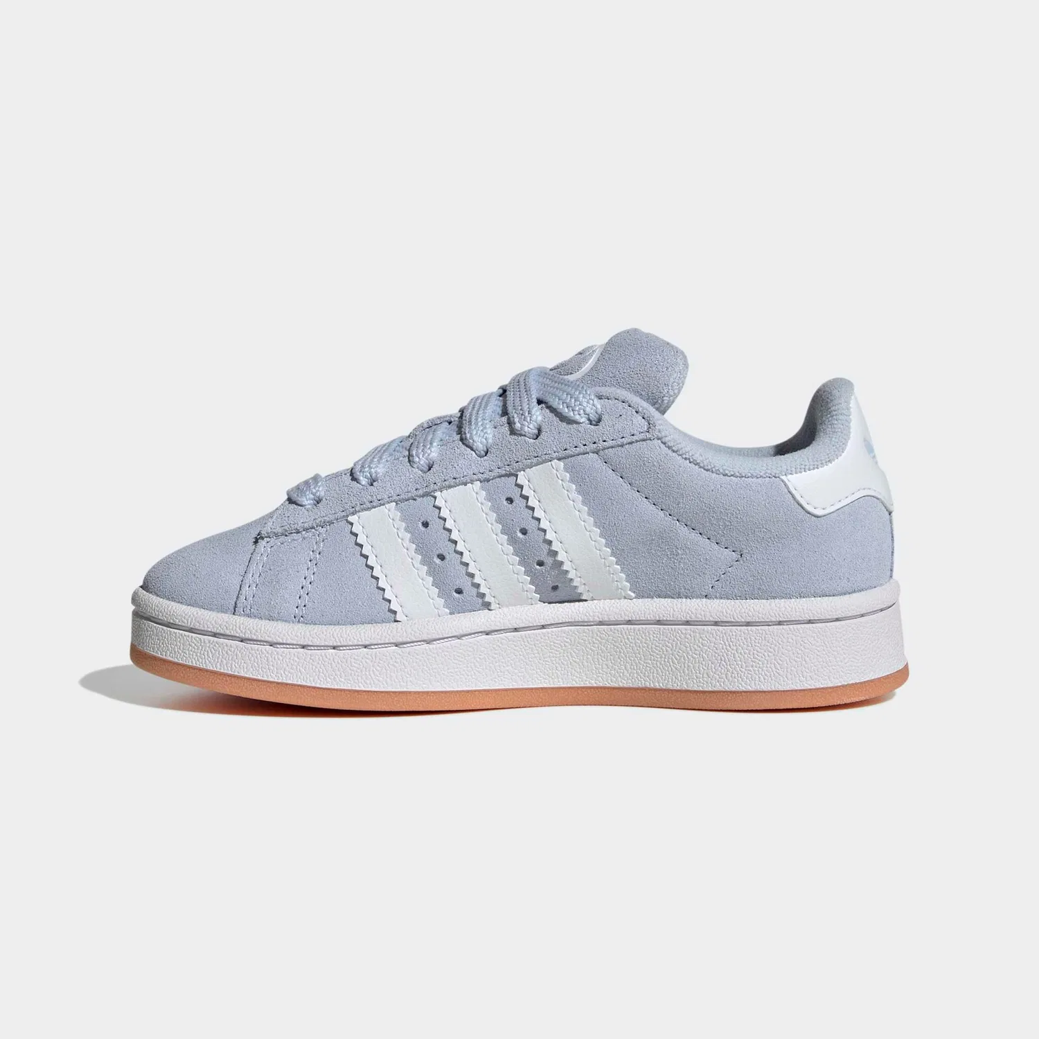 Детские кроссовки с тремя полосками Adidas Originals, Crystal Sky/White/Gum — фото 3