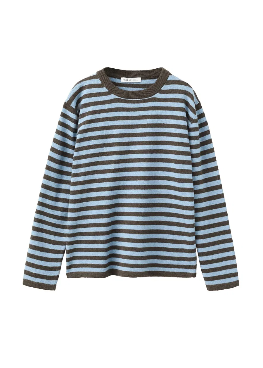 Детский свитер MANGO KIDS 'WALLY' коричневого цвета