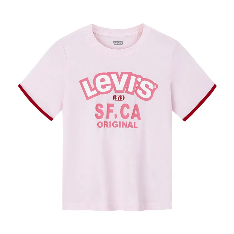 Детская футболка с круглым вырезом Levi's Grade School T Shirts, Dark Indigo — фото 3