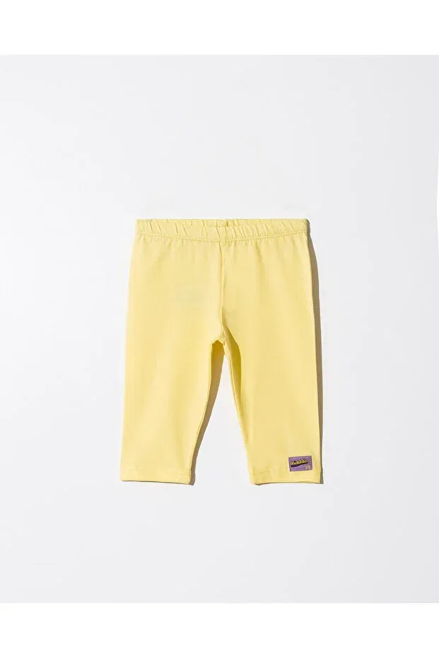 Детские леггинсы для девочек однотонные Kidddio, Yellow — фото 2