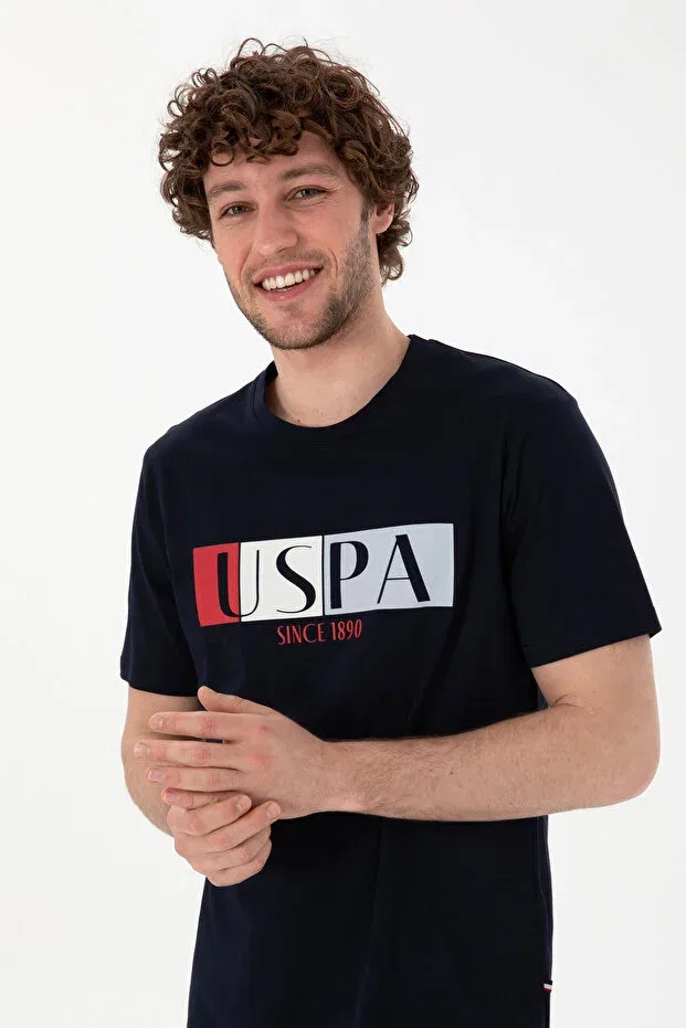 Мужской комплект пижам с коротким рукавом U.S. Polo Assn., Navy Blue — фото 3