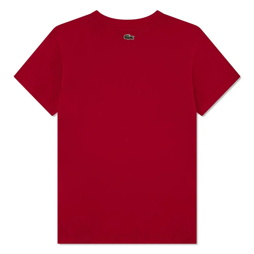 Детская футболка для мальчиков с коротким рукавом Lacoste, Red — фото 4