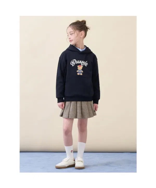 Свитшот с капюшоном с медвежонком, Beanpole Kids, темно-синий — фото 4
