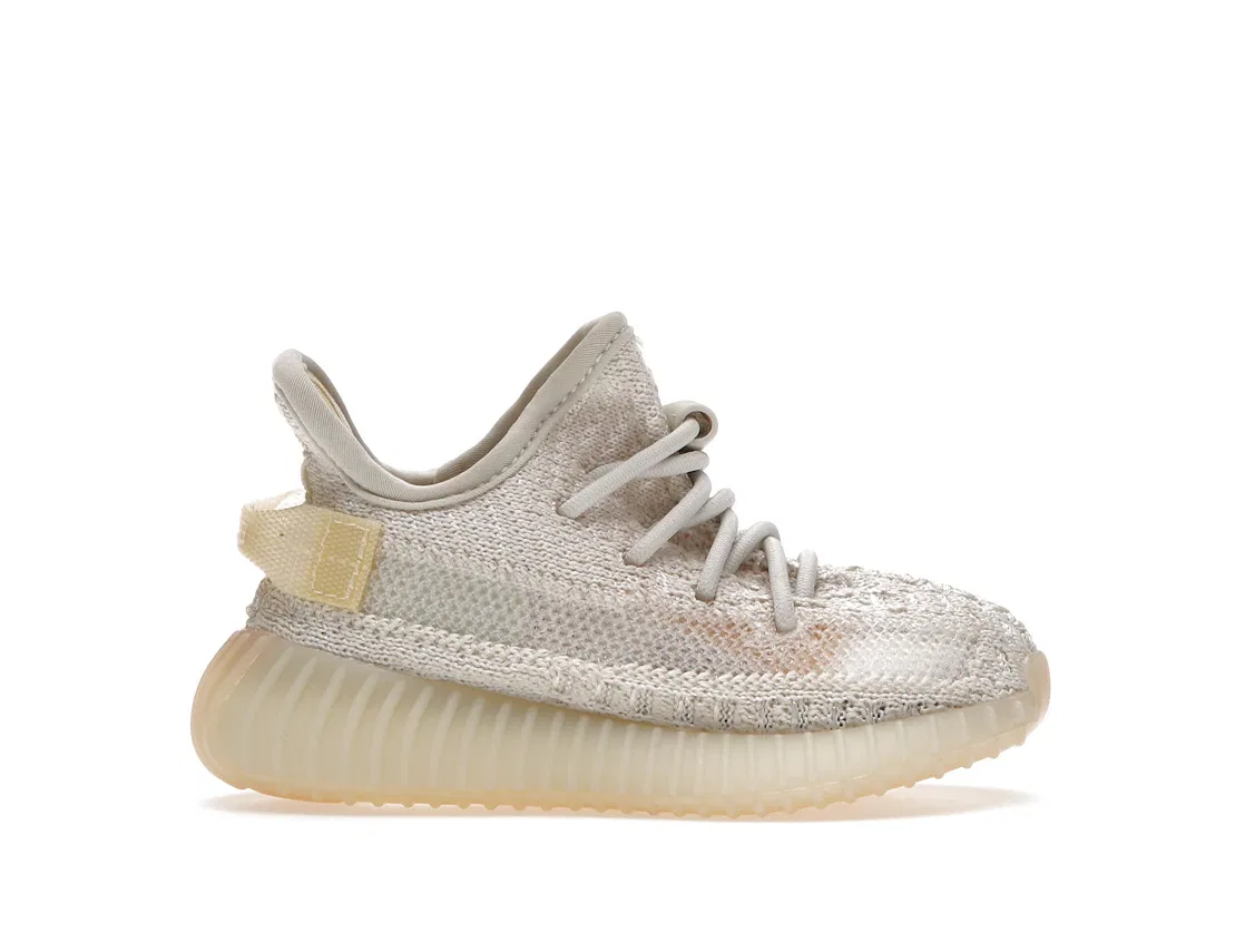 Детские кроссовки с верхом PrimeKnit Adidas Yeezy Boost 350 V2, Light/Light/Light