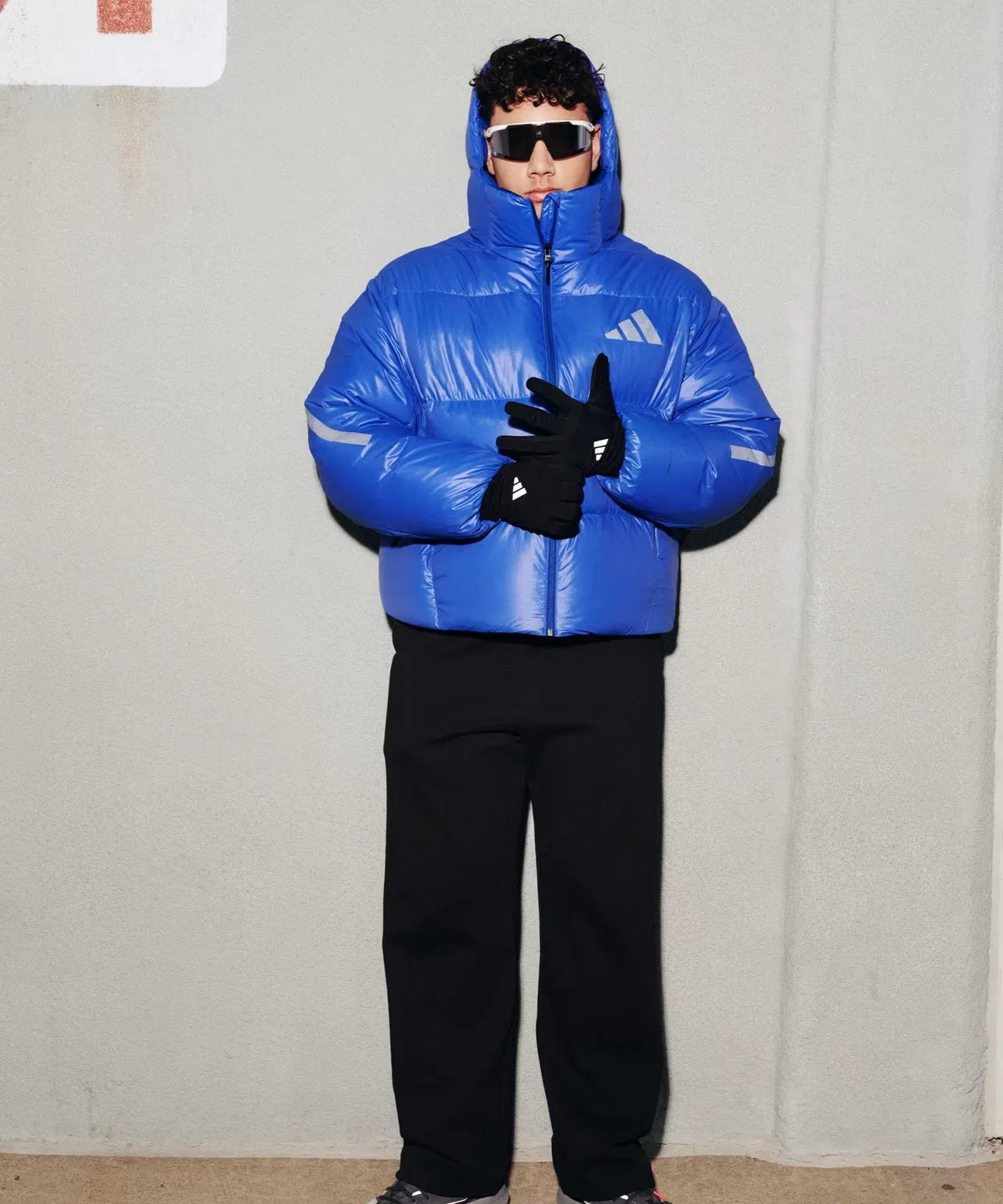 Мужская куртка-пуховик с капюшоном Climawarm Z.N.E. Adidas, Blue — фото 4