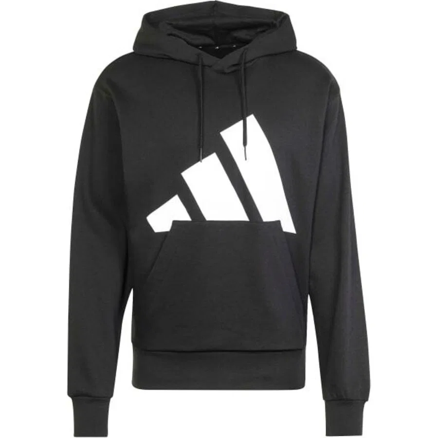 Мужской худи с капюшоном, свободный крой, модель M Bl Fl Hd, adidas, Черный — фото 4