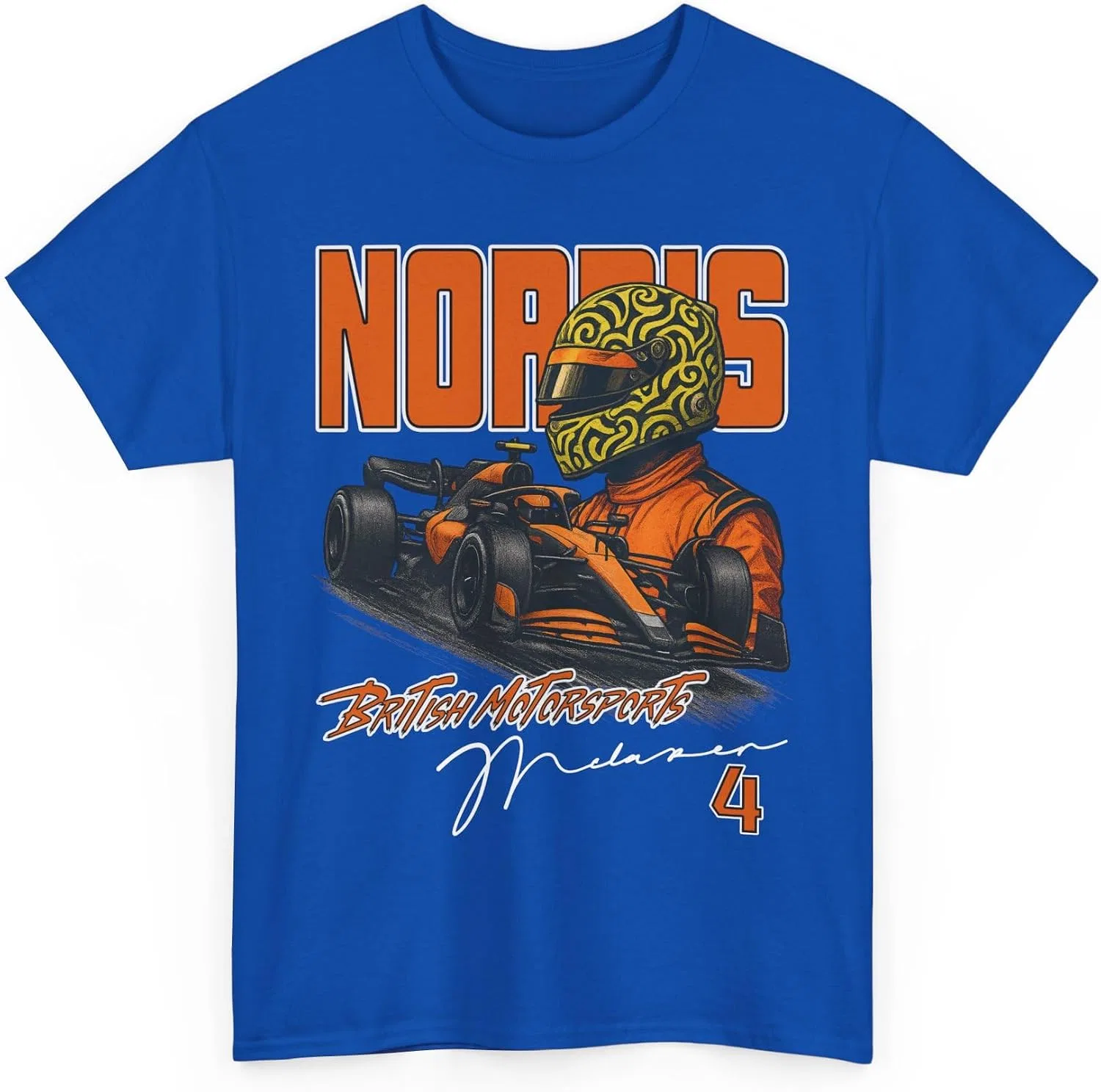 Мужская футболка с принтом Norris T-Shirt, неоново-синий