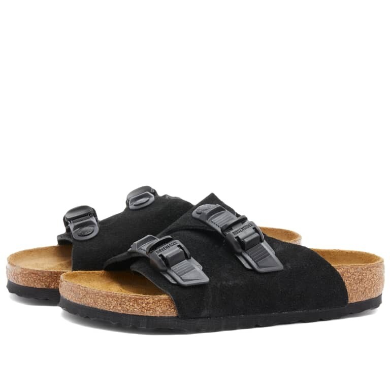 Сандалии Birkenstock Zürich Tech Suede Leather, черный — фото 2
