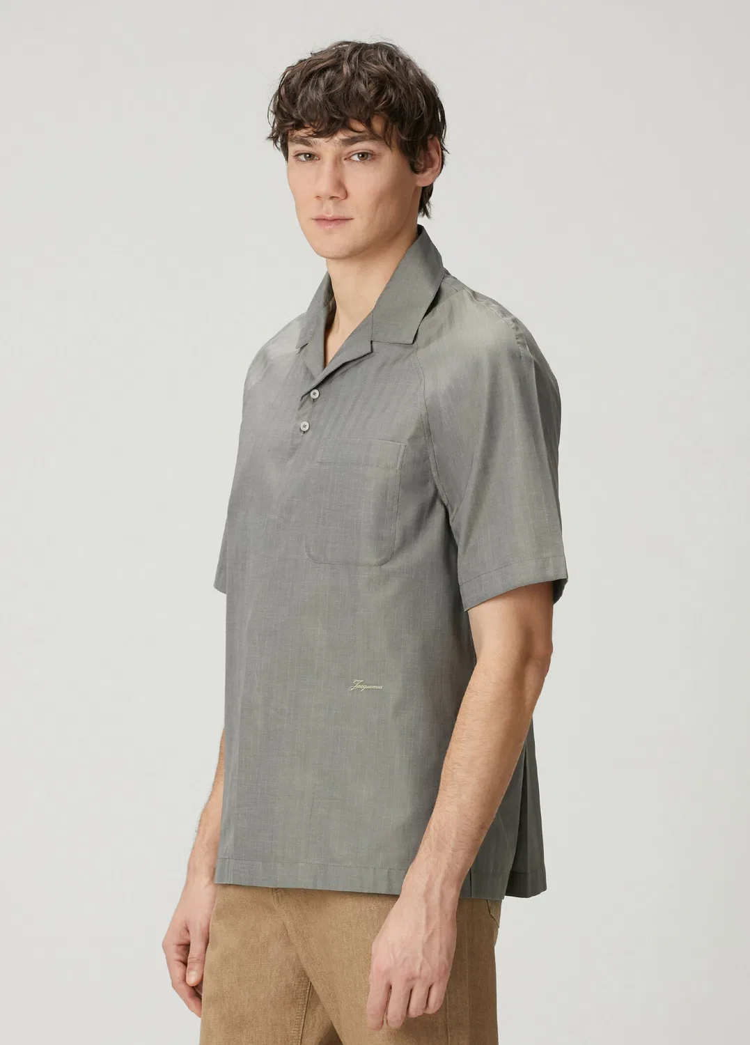 Рубашка Jacquemus, хаки — фото 3