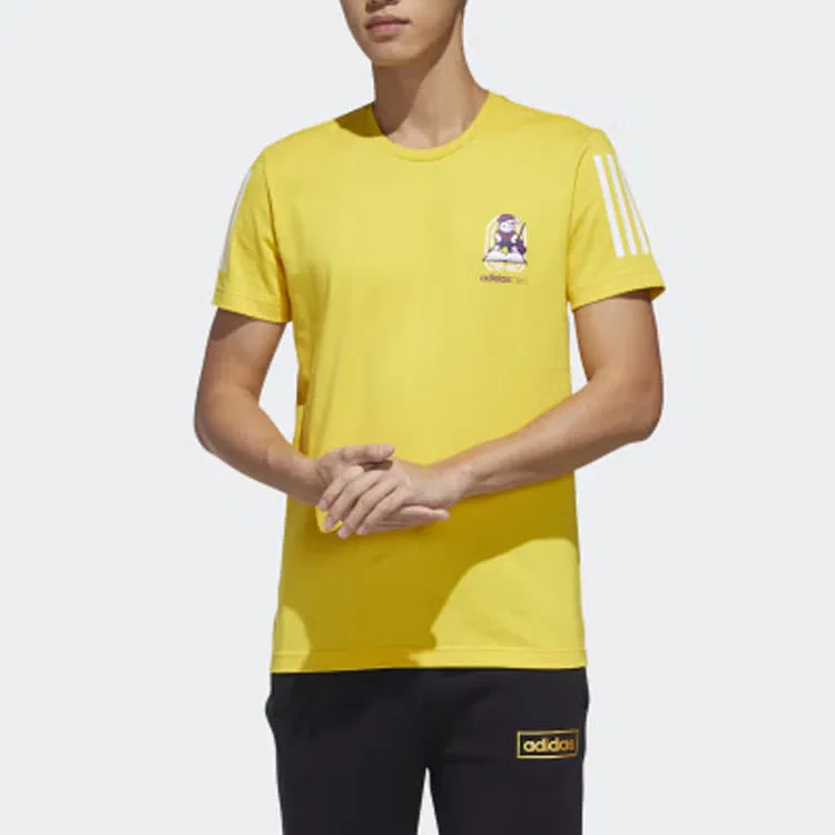 Футболка с круглым вырезом Neo m gk tee1 Adidas, желтый — фото 2
