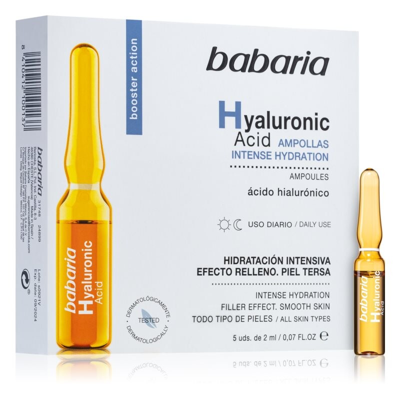 

Ампулы с гиалуроновой кислотой Babaria Hyaluronic Acid
