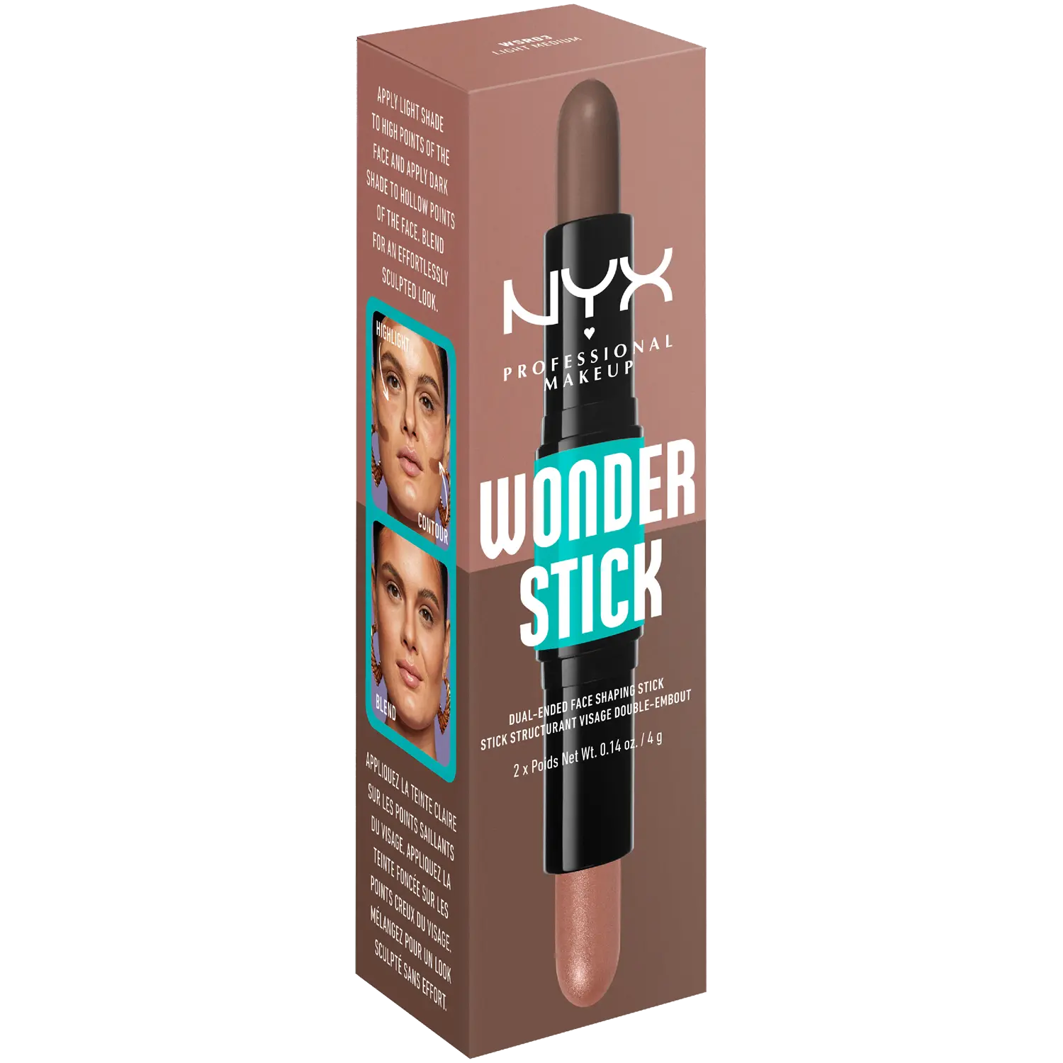 Стик для контуринга лица NYX Professional Makeup, Light Medium, 8 г — фото 4