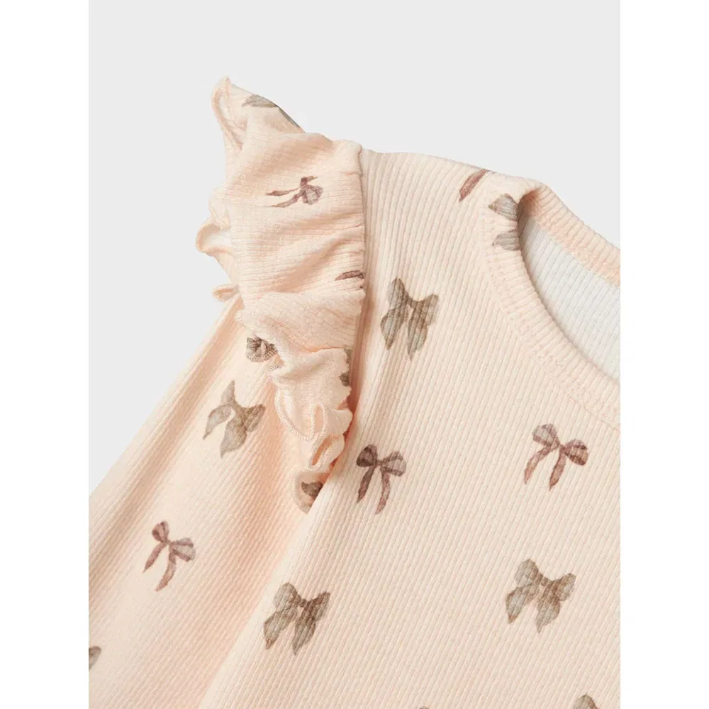 Футболка с длинным рукавом Gavo Eko Slim Lil´ Atelier Name It, бежевый — фото 3