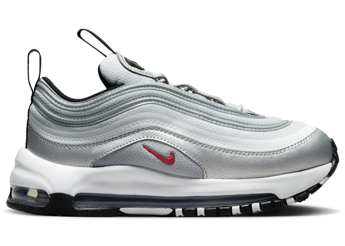 Детские кроссовки Lifestyle Nike Air Max 97 QS Nike, Metallic Silver/White/Black/Varsity Red