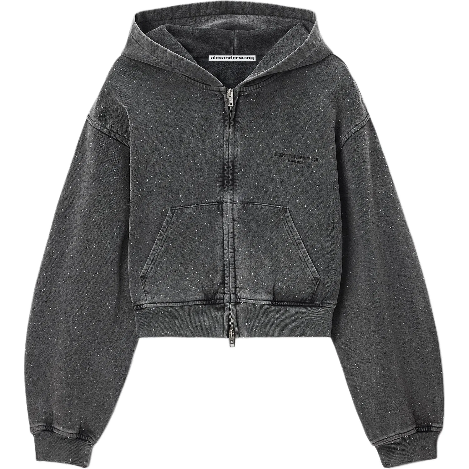 Женский худи с капюшоном Washed Asphalt Alexander Wang, Washed Asphalt