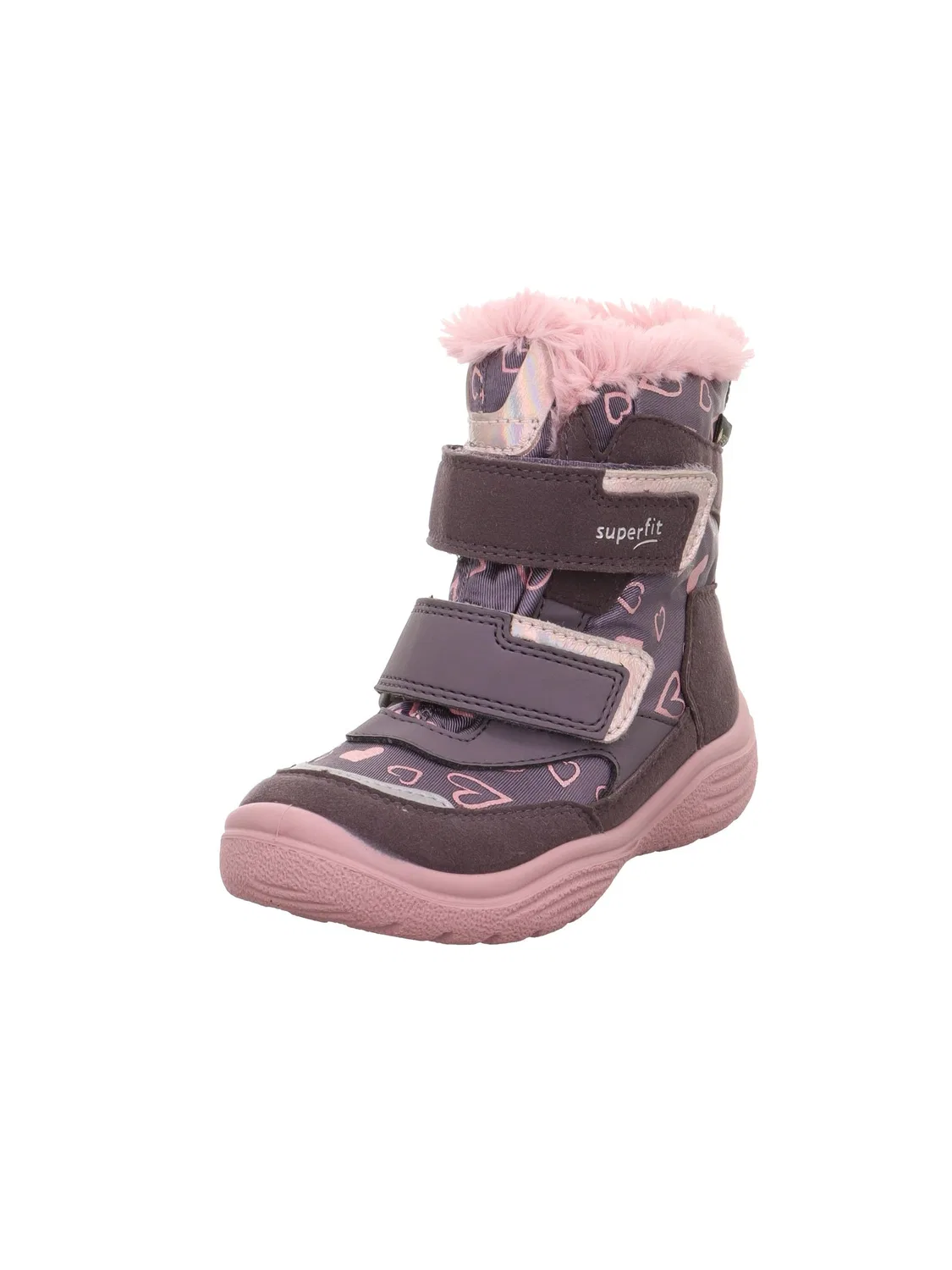 Детские снежные ботинки для девочек Crystal Superfit, Purple Pink 8510