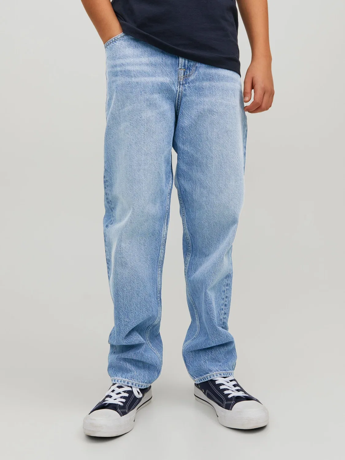 Джинсы свободного кроя Chris, JACK & JONES Junior, синие