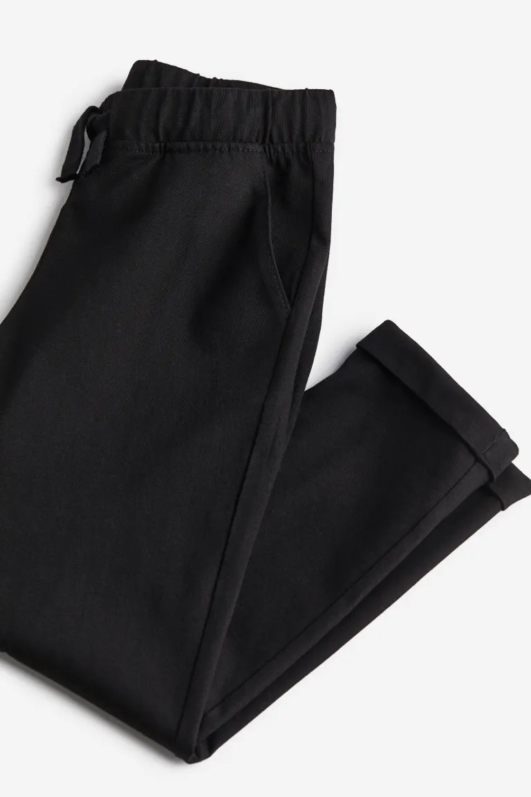 

Спортивные брюки из хлопкового джерси H&M, черный
