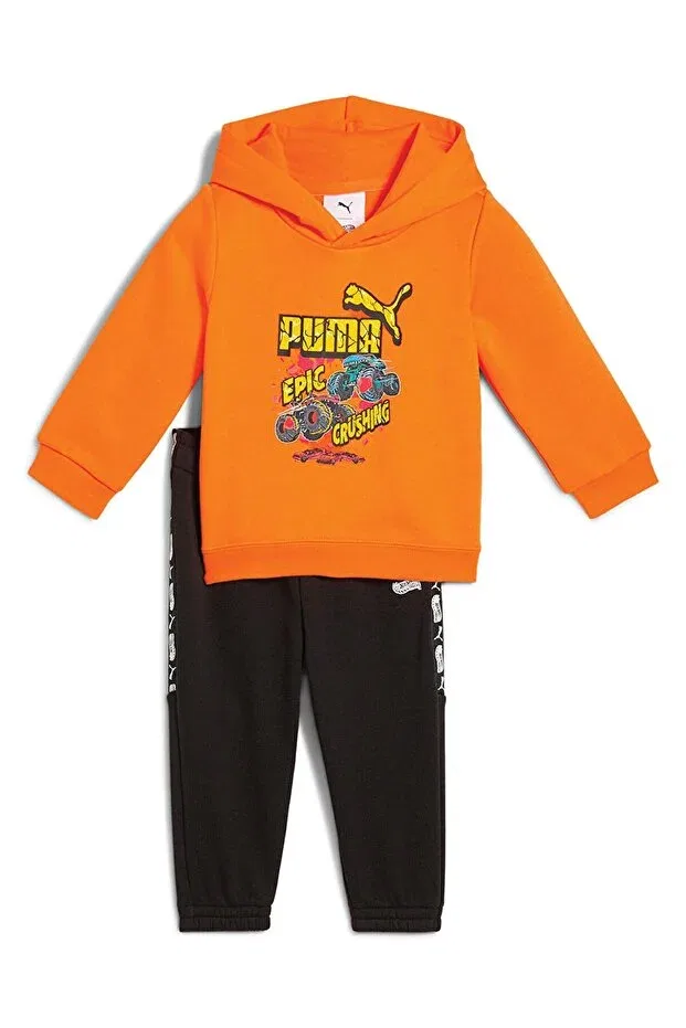 Детский спортивный комплект с принтом Hot Wheels Baby Puma, Black
