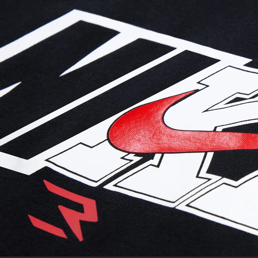 Детская футболка с длинным рукавом RWB Spliced Swoosh Tee Nike, Красный — фото 2