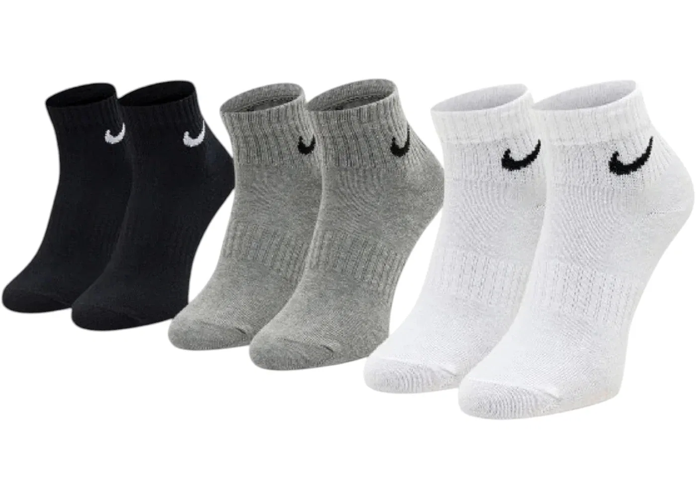 Детские носки Nike Everyday Cushioned Lightweight Low Socks, Black