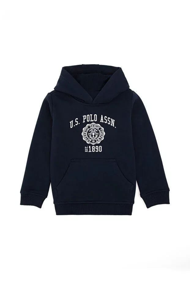 Детское худи для мальчиков с длинным рукавом U.S. Polo Assn., Navy Blue