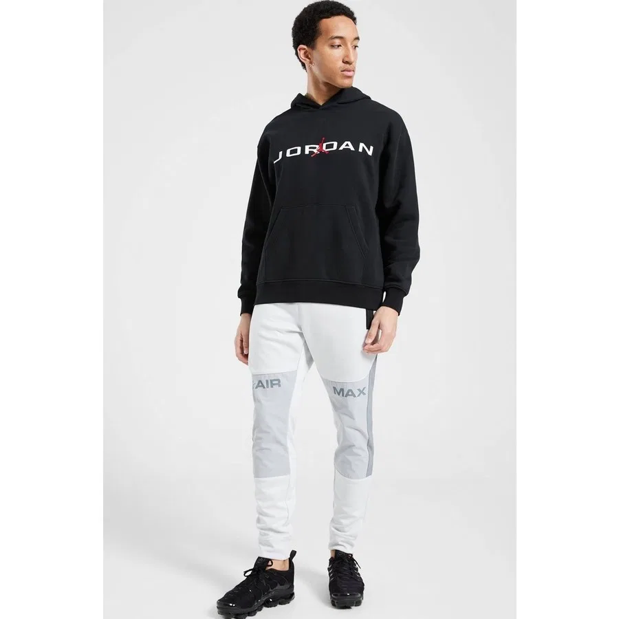 Мужской худи Nike Jordan Essentials Air Stretch Fleece Hoodie, Черный — фото 4