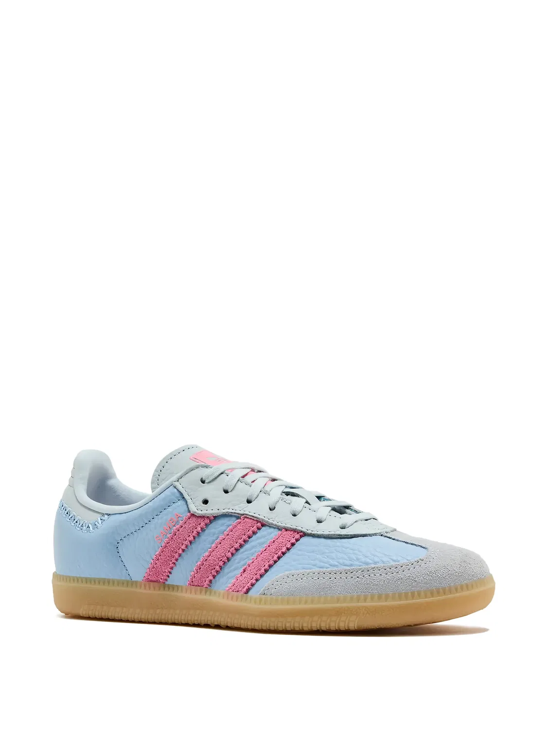 Кроссовки Samba OG Blue/Pink Adidas, синий