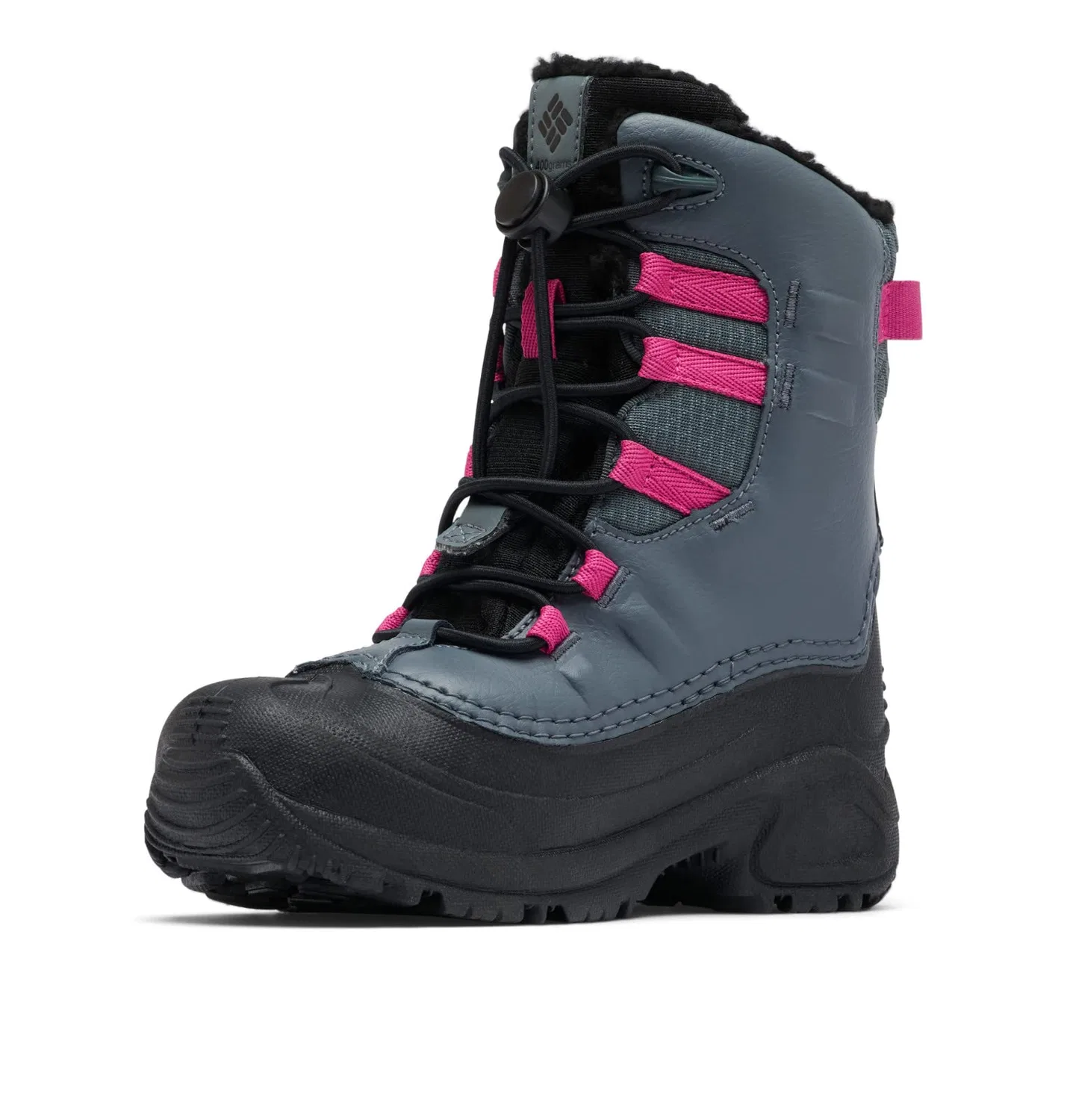 Детские снежные ботинки для мальчиков с подогревом Bugaboot Celsius Columbia, 2024 Wild Fuchsia Graphite — фото 2