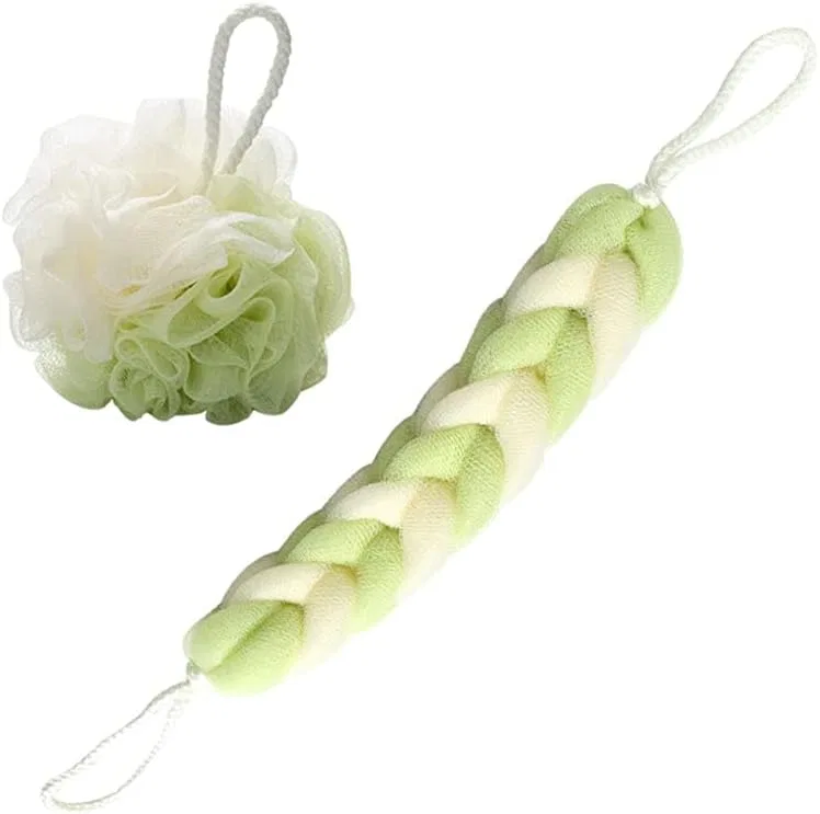 Люфа для душа, sararui, 2 шт, 13 см, Green