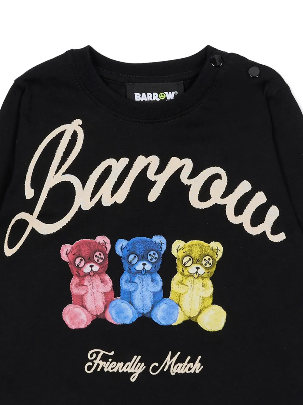 Футболка с длинными рукавами и принтом Barrow Kids, черный — фото 3