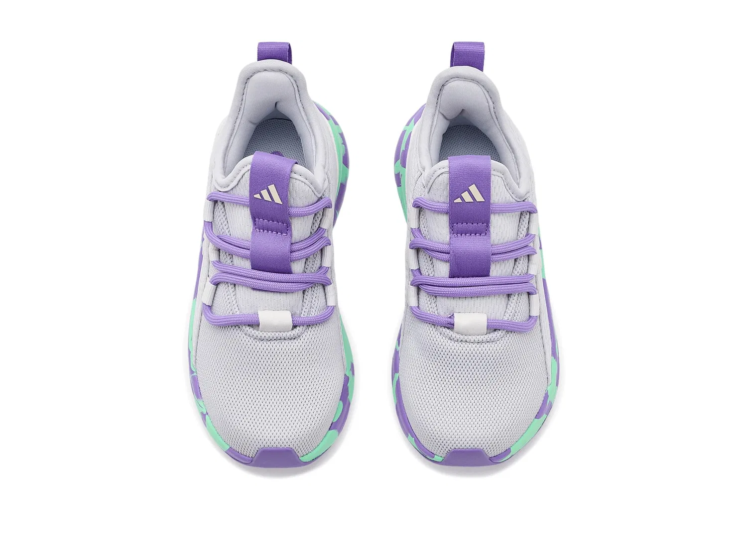 Кроссовки Lite Racer Adapt 8.0 (для маленьких и больших детей) Adidas Kids, Dash Grey/Violet Fusion/Pulse Mint — фото 3