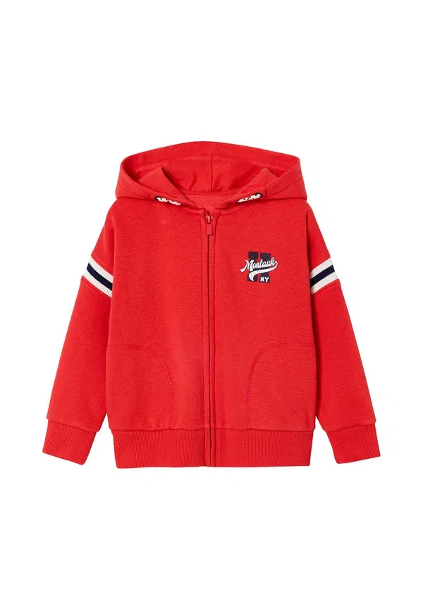 Худи с принтом Zip-up sweatshirt Vertbaudet, rot, цвет rot