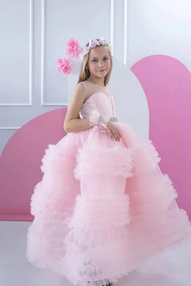 Детское платье для девочек с пайетками Gnl Butik, Pink