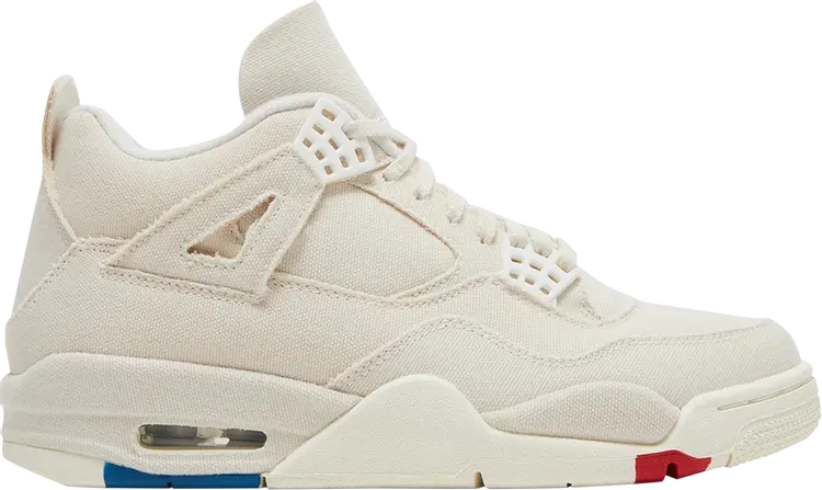 Кроссовки Wmns Air Jordan 4 Retro Blank Canvas Sample, кремовый