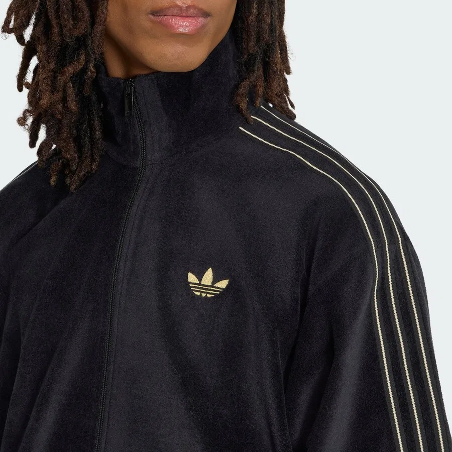 Флисовая куртка ADIDAS ORIGINALS 'Firebird' черного цвета — фото 3