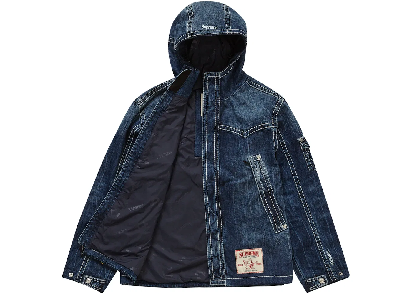 Мужская куртка с GORE-TEX Supreme True Religion Jacket, Denim — фото 2